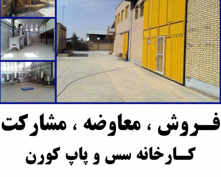 فروش کارخانه سس و پاپ کورن گلدانه